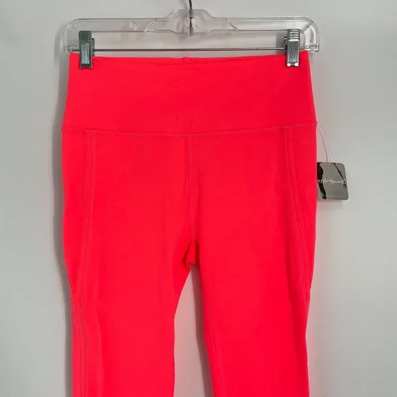 NWT Free People Movement High Rise Infinity Legging Small Neon Coral - Picture 4 of 11